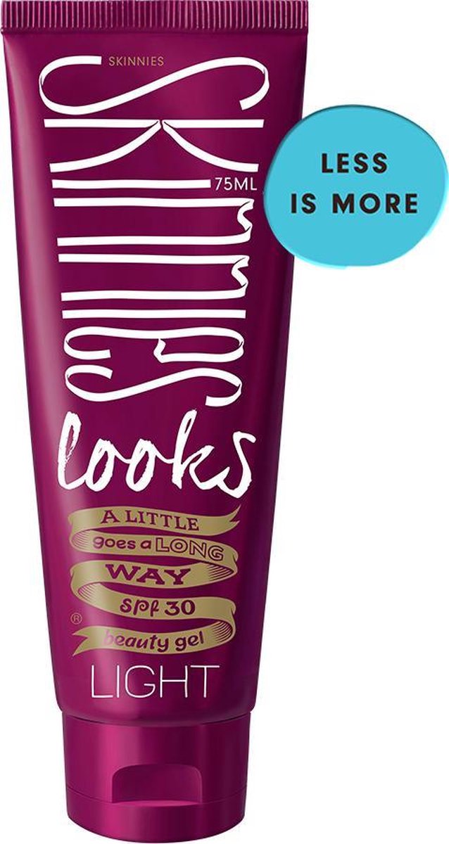 Skinnies Looks BB Cream SPF30 - Light - Getinte Zonnebrand Gezicht- Parfumvrij - 75ml