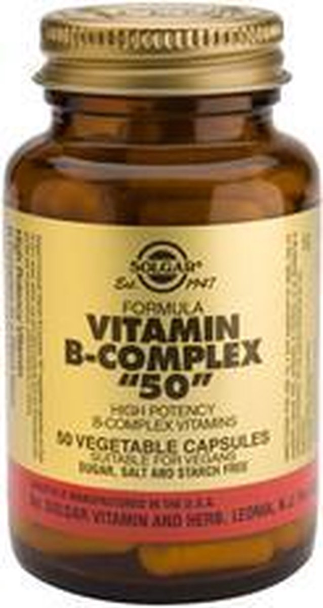 Solgar vitamins b complex 50 veg caps 100 stuks
