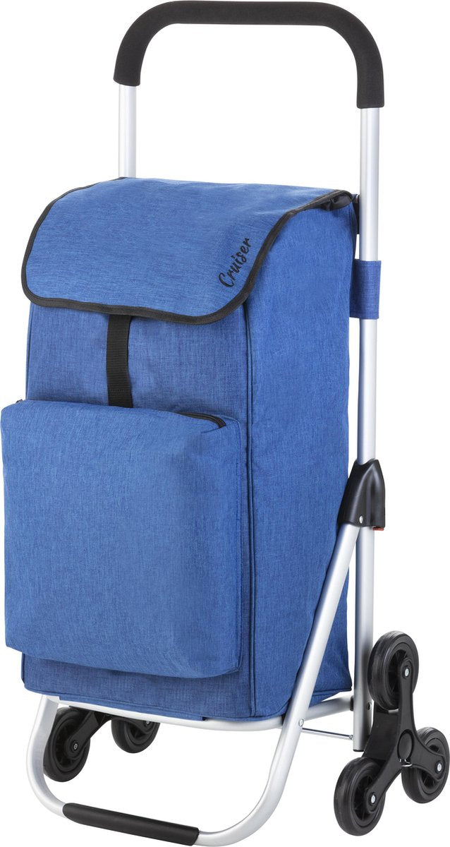 ShoppingCruiser® ‘Stair Climber’ | Boodschappentrolley voor trappen |  Handige Trappenloper | Boodschappenwagen | Blauw