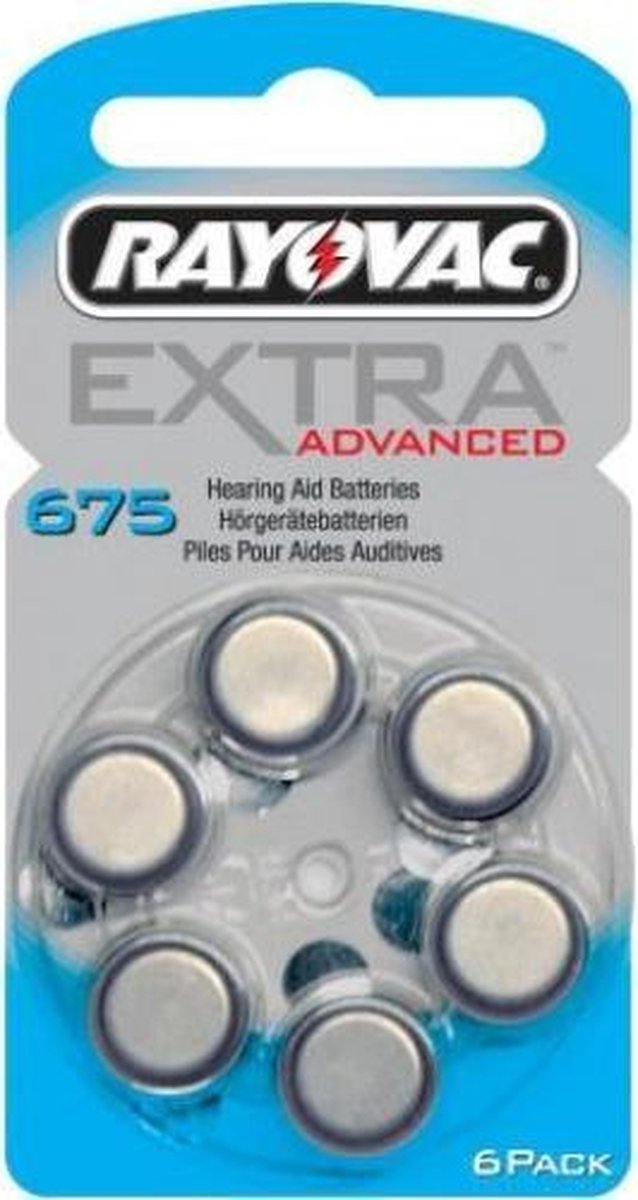 Rayovac extra advanced type 675 6x