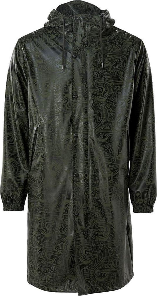 Rains Fishtail Parka Regenjas Unisex - Groen - Maat M