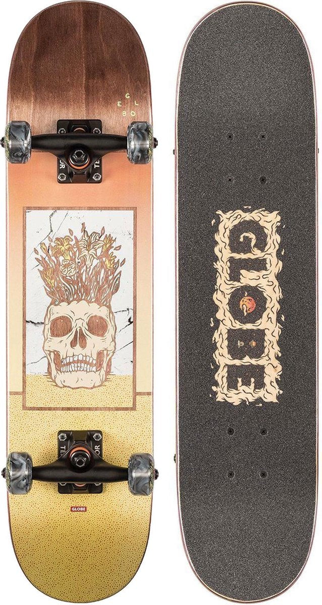 Globe SkateboardKinderen en volwassenen - bruin/geel/oranje/wit/zwart