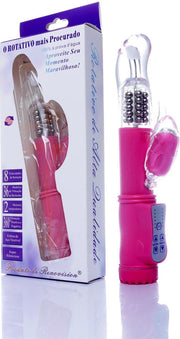 Bossoftoys - 26-00096 - Big - Powerful - Pink - Tarzan - Rabbit - 36 Function - Bird Vibrator - 22 cm - 8