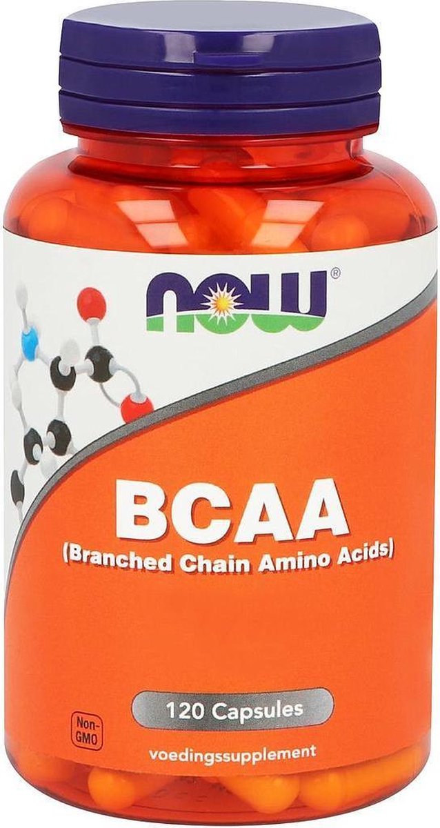 Now - BCAA 800 mg (Branched Chain Amino Acids) (120 capsules) - Aminozuren