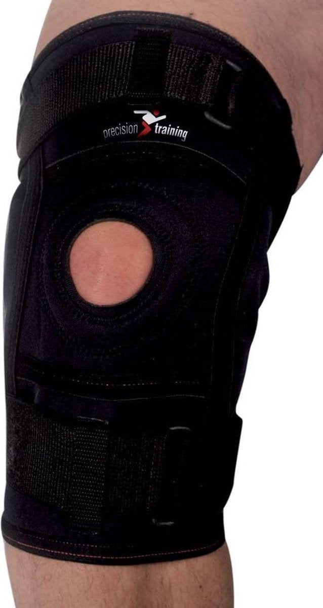 Precision Kniebrace Scharnieren Neopreen/nylon Zwart Maat L