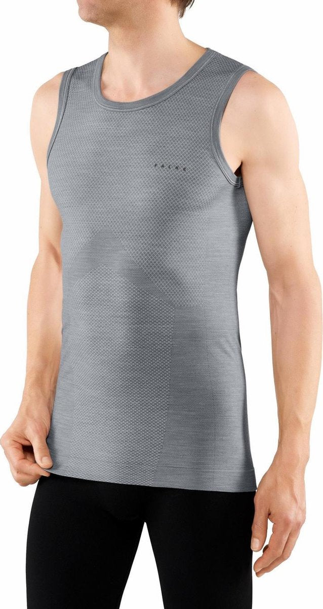 FALKE Wool Tech Light Singlet Heren 33231 - Grijs 3757 grey-heather Heren - XXL