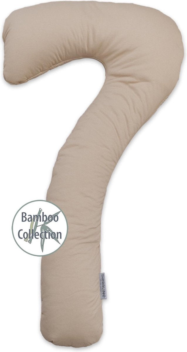 my7 Zijslaapkussen - Bamboo-Collection - Cappuccino 166