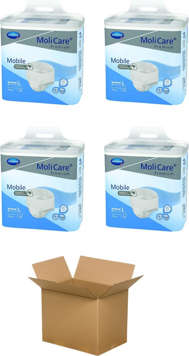 Hartmann MoliCare Premium Mobile 6 druppels XL - Karton van 56 incontinentieslips