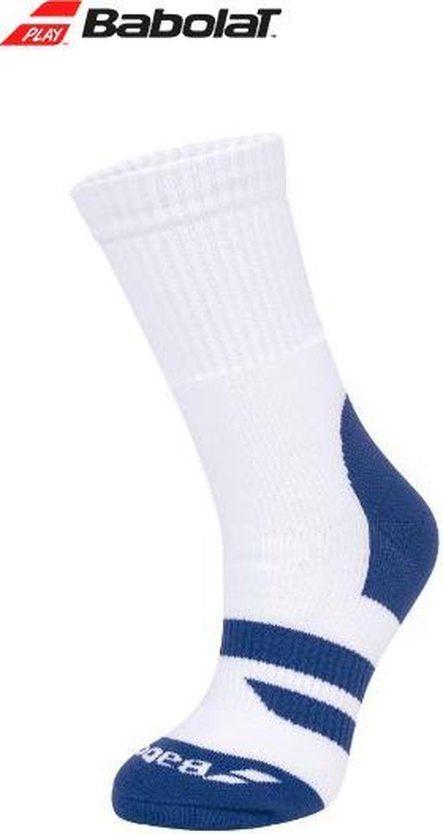 Babolat ondersteunende hoge sokken | big logo blauw | maat 47/50