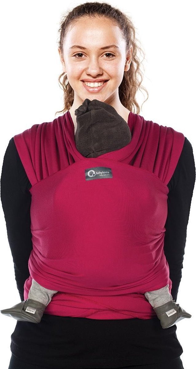 Babylonia TRICOT SLEN ORGANIC Draagdoek Baby - 500 cm - Hot Fuschia