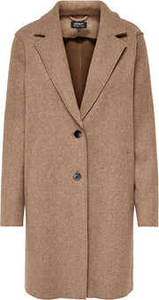 Onlcarrie Bonded Coat Otw Noos 15213300 Woodsmoke