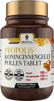 Bee&you Propolis Capsules | Koninginnengelei Propolis tabletten 500 mg | Ultrasterkte
