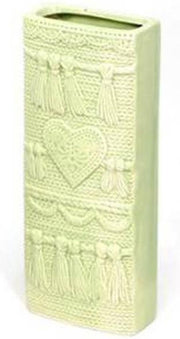 Radiator bak luchtbevochtiger / waterverdamper rechthoekig hart design mint groen 19 cm - Waterverdampers verwarming