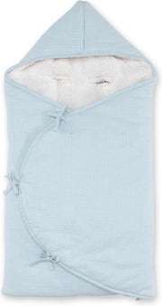 BEMINI  MINI NEST 0-4m blauw grijs Breeze Pady tetra jersey teddy
