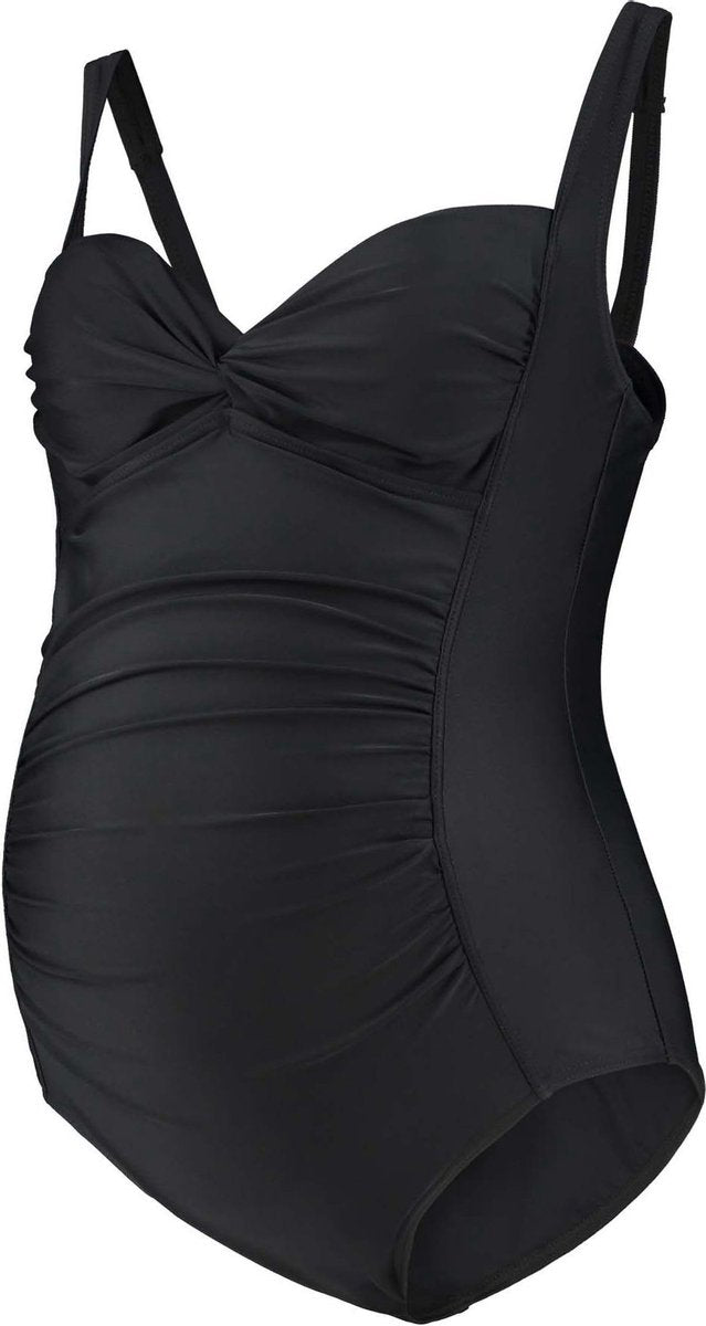 Prénatal Zwangerschapsbadpak Dames - Zwemkleding - Zwart - Maat L