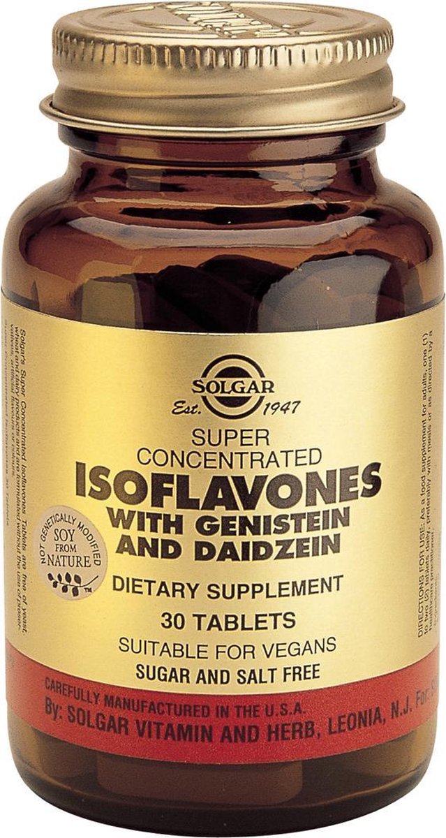 Solgar vitamins super concentrated isoflavones tabettenl 60 stuks