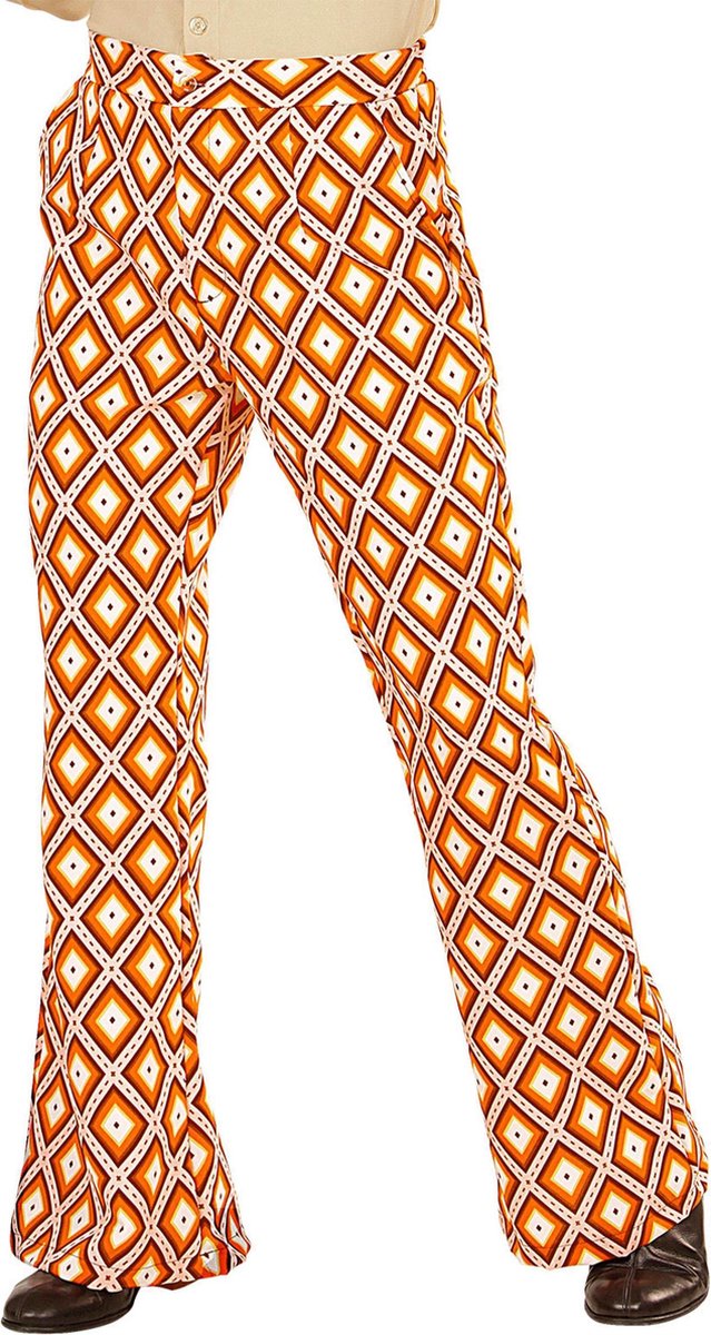 Groovy jaren 70 broek voor mannen - Volwassenen kostuums