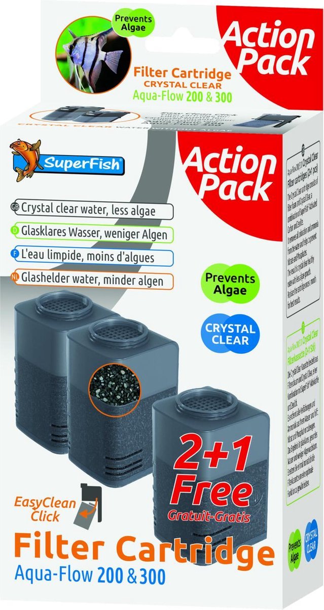 Superfish Aqua-Flow 200 en 300 - Aquariumfilter - 3 stuks