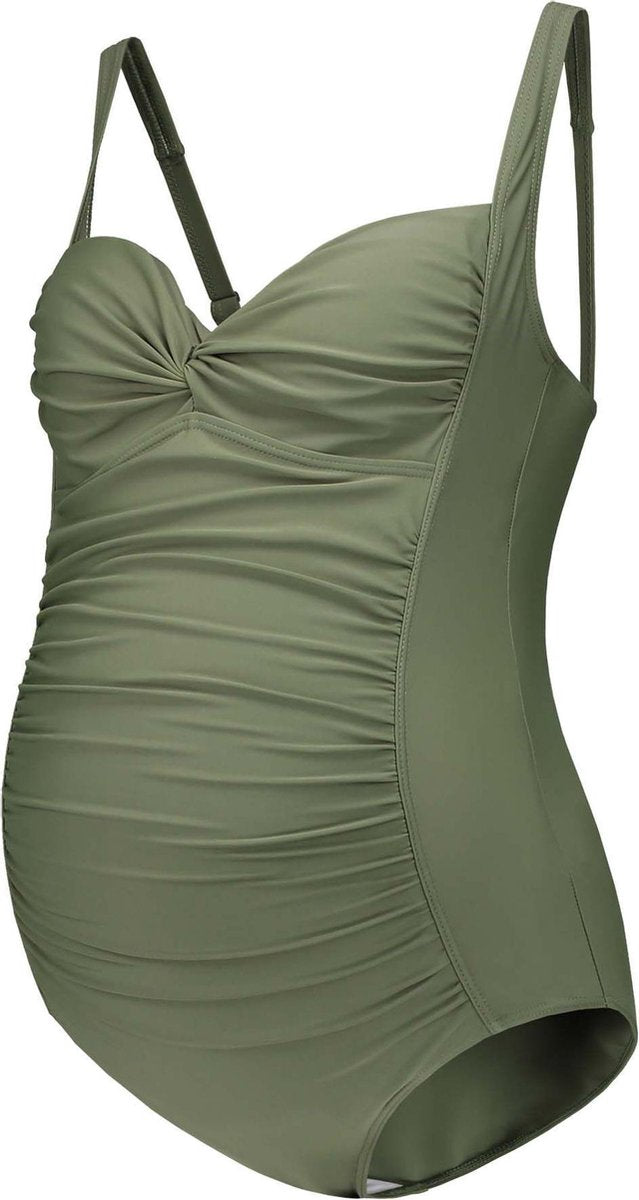 Prénatal Zwangerschapsbadpak Dames - Zwemkleding - Groen - Maat M