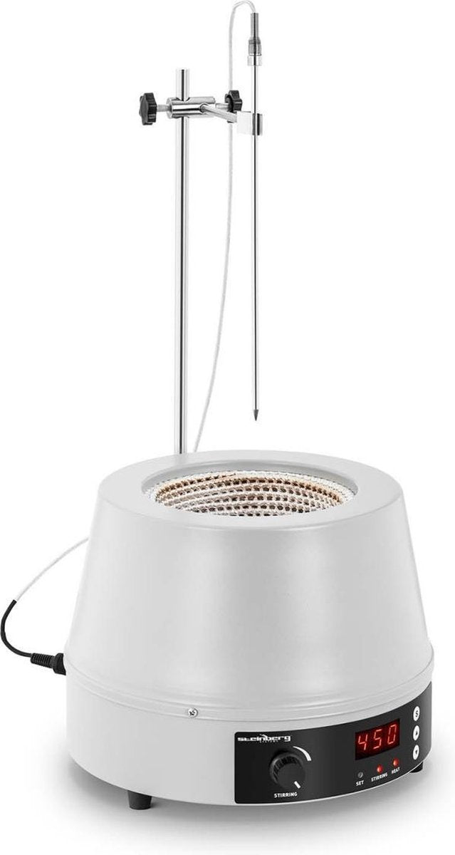 Steinberg Magneetroerder met verwarmingsmantel - digitaal - kolven met ronde bodem - 1.000 ml