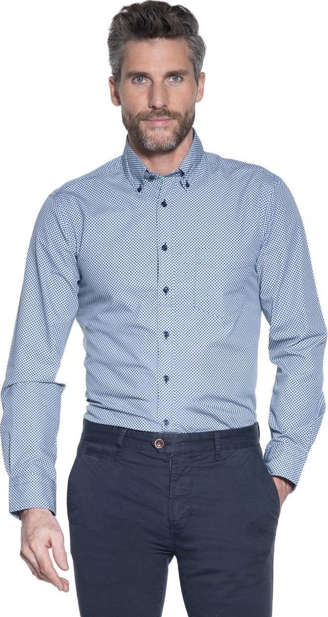 Campbell Classic Casual overhemd lange mouw