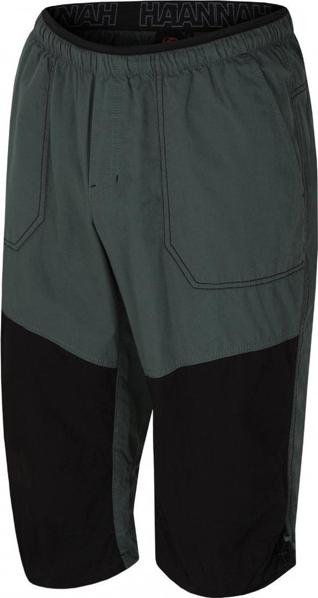 Hannah Outdoorbroek Hug Heren Katoen Antraciet/groen Maat Xl