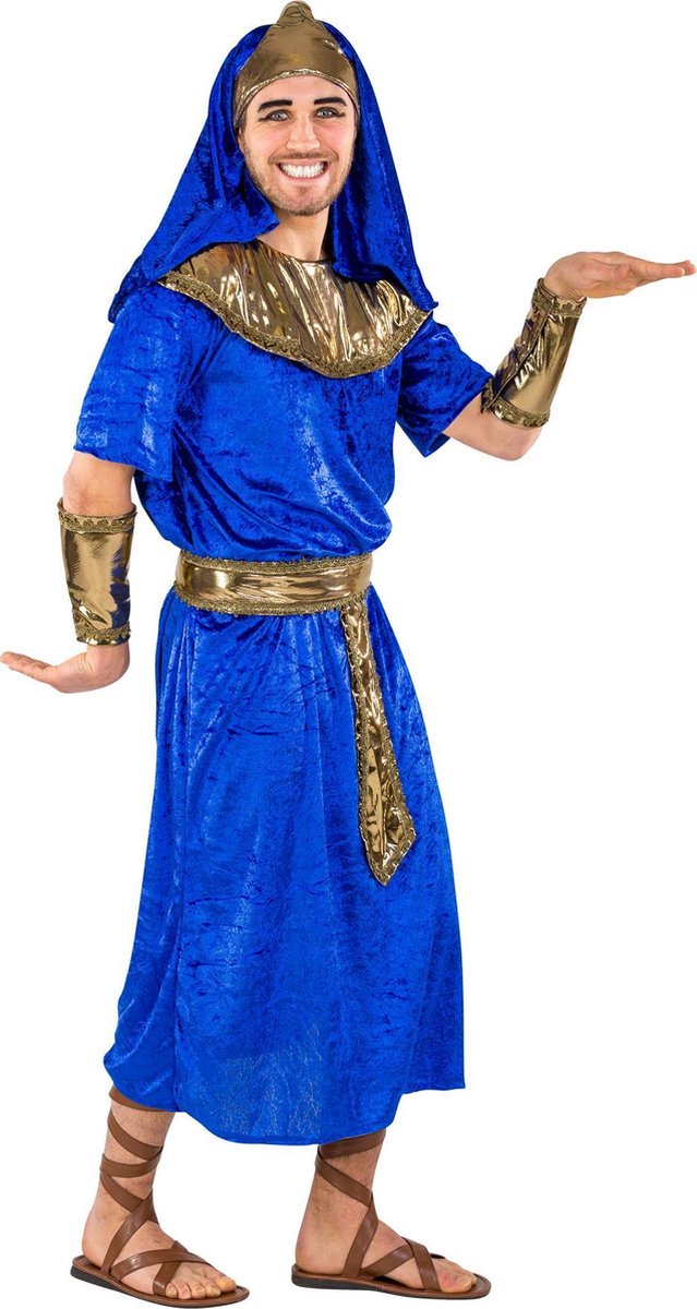 dressforfun - Herenkostuum farao Echnaton L  - verkleedkleding kostuum halloween verkleden feestkleding carnavalskleding carnaval feestkledij partykleding - 300420