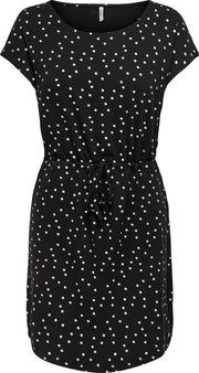 Onlmanya S/s Dress Jrs 15217787 Black/dark Silve