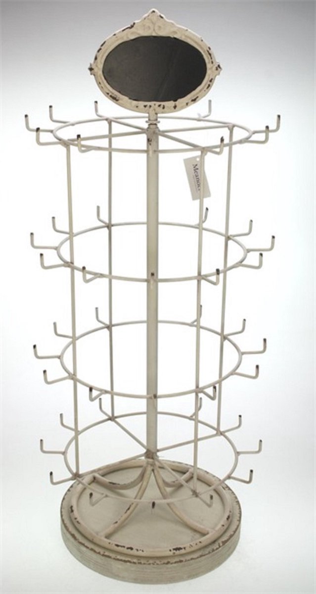 Display rek wit 48 haken 26x26x60cm