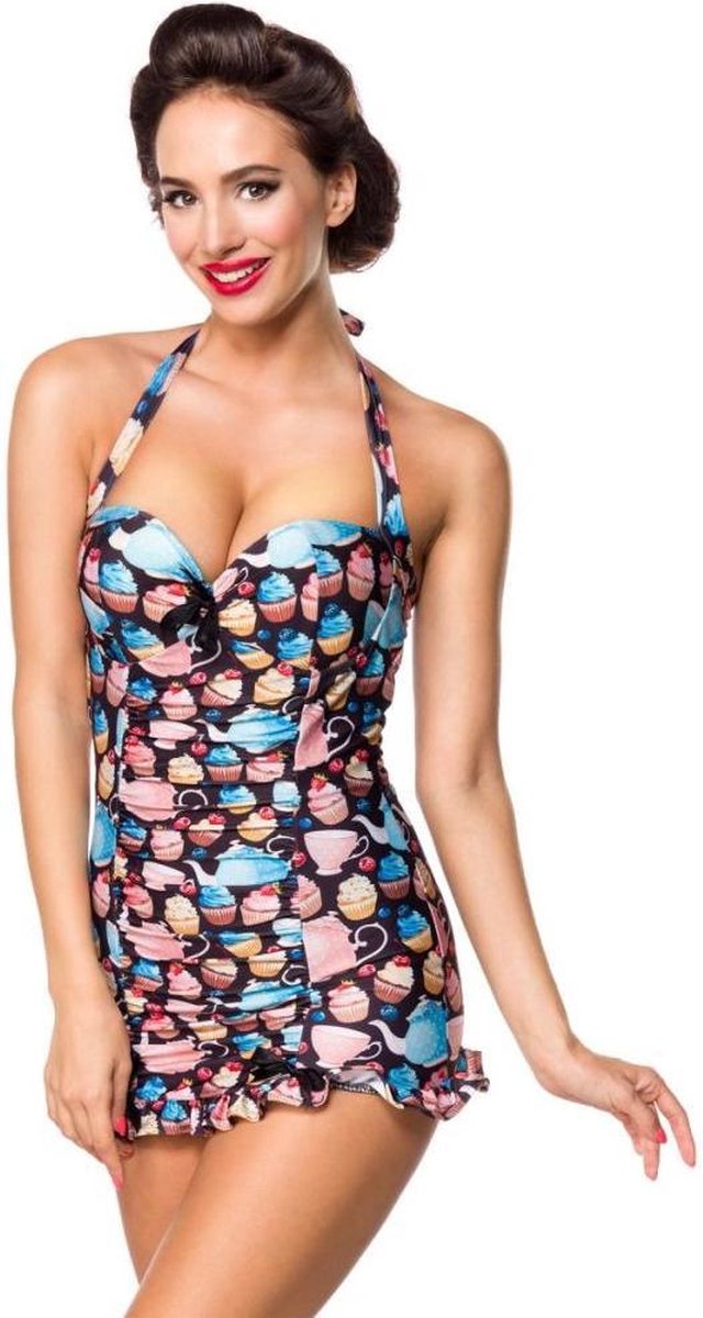Belsira Badpak -S- Vintage Multicolours/Roze
