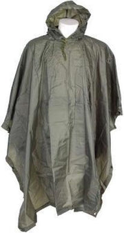 Poncho ripstop green