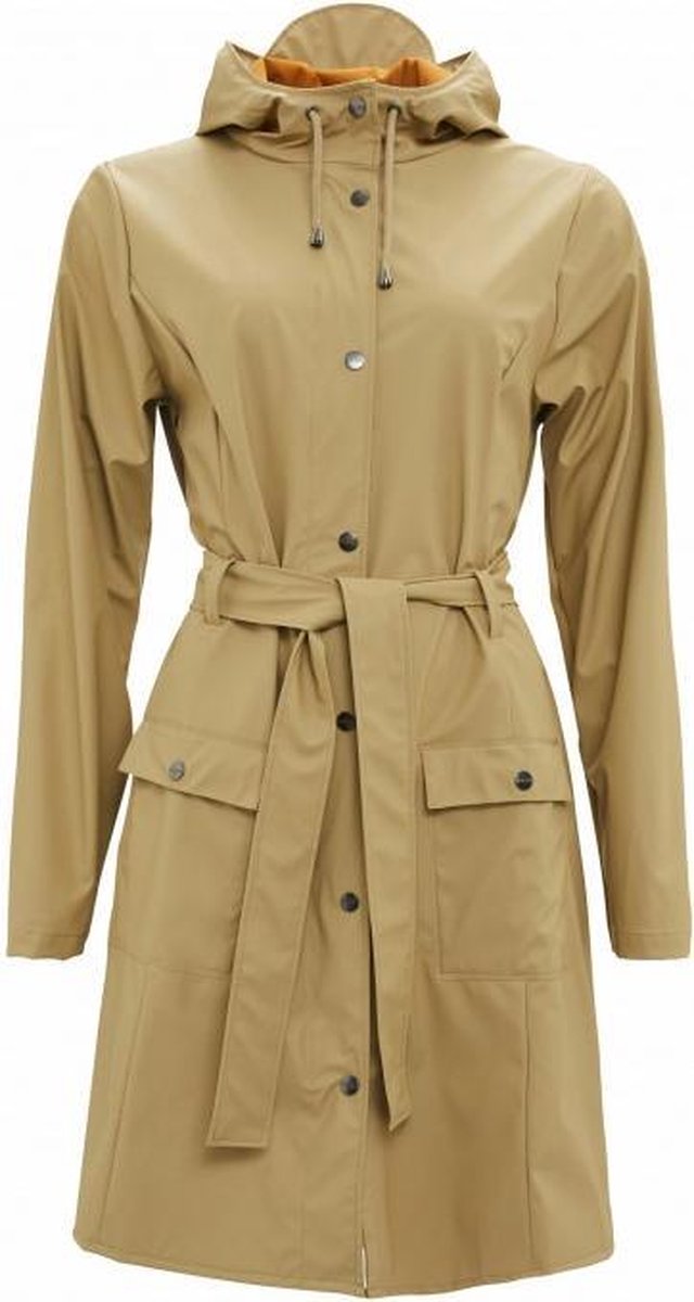 Rains Curve Jacket 1206 Regenjas - Dames - Zand