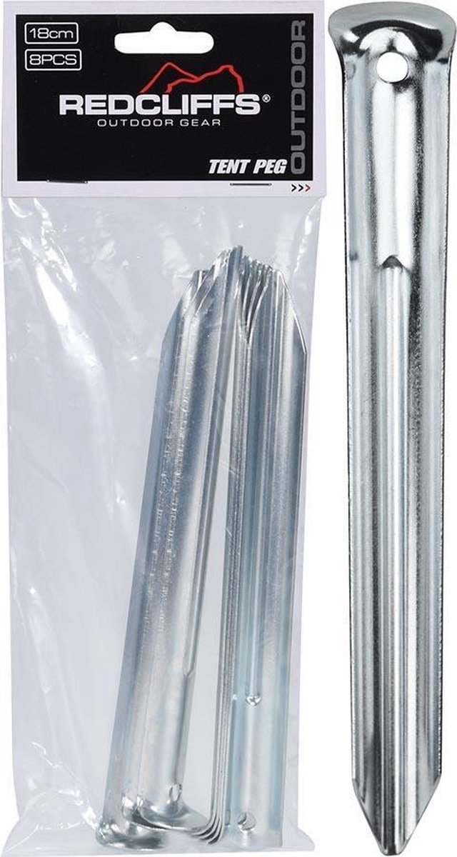 Set van 32x Metalen grondpennen/tentharingen - 18 x 2