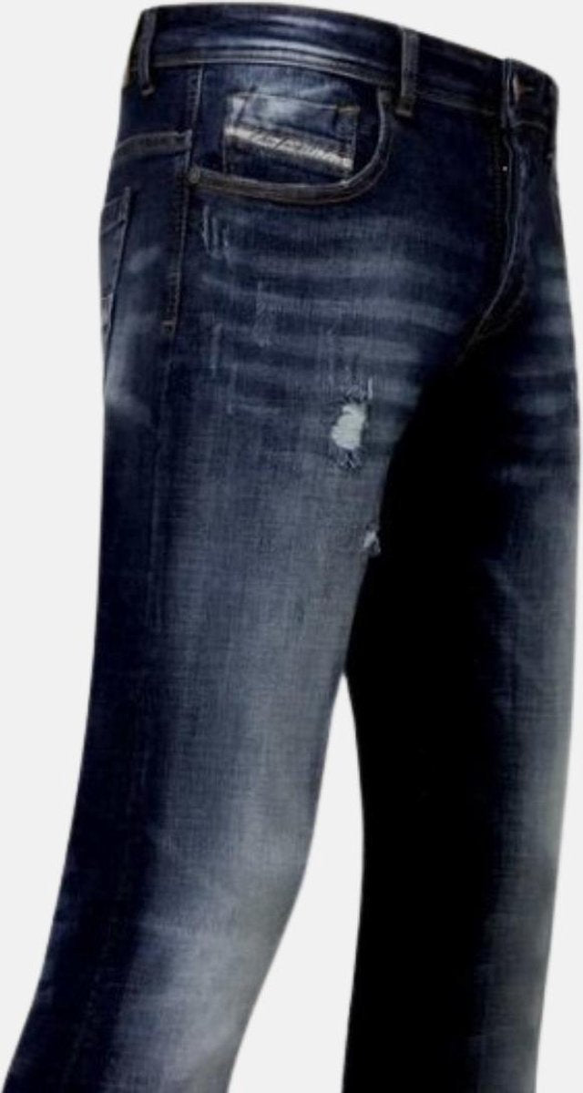 TRUE RISE Stretch Spijkerbroeken voor Mannen - A-11016 - Blauw - Maten: 36