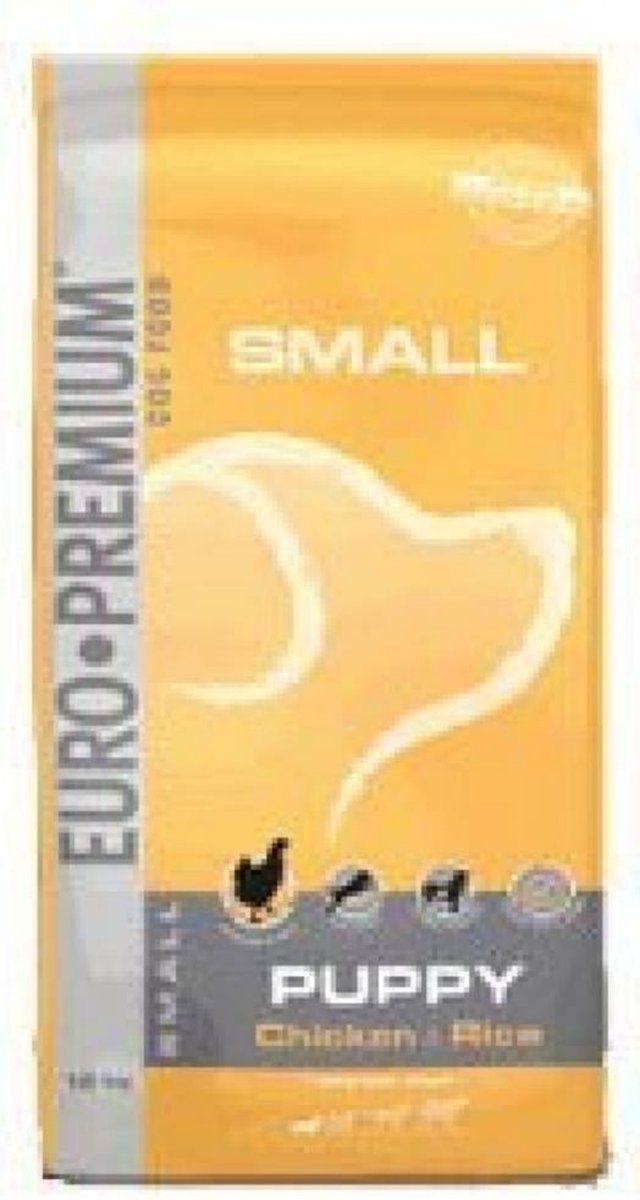4x Euro-Premium Small Puppy Kip & Rijst 3 kg