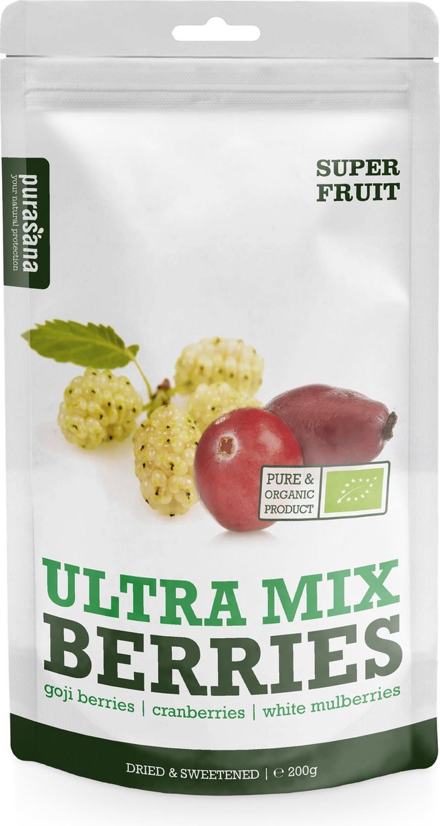 Purasana Ultra mix berries (goji/cranberry/mulberries) 200 gram