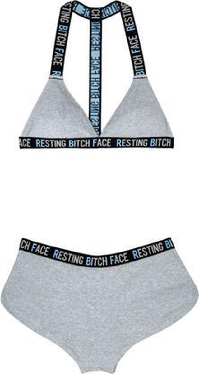 Ribgebreide BH-Set - L/XL