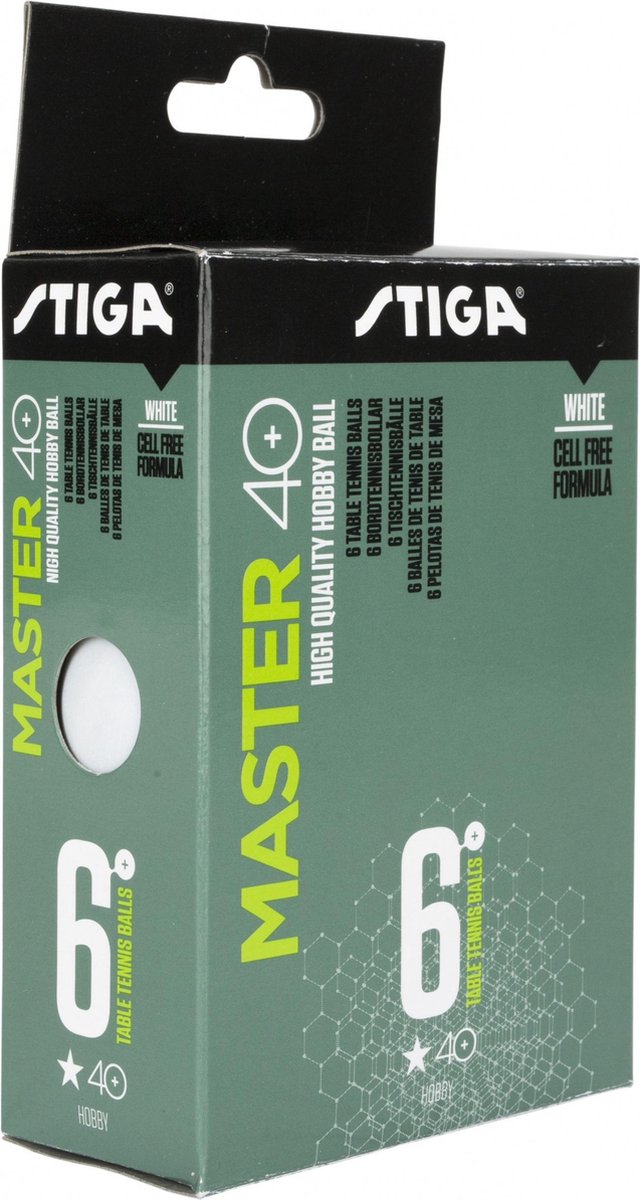 Stiga Tafeltennisballen Cup 40 Abs Duo Pack Oranje 6 Stuks