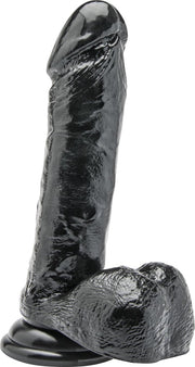ToyJoy - Dildo 18cm met ballen - Zwart
