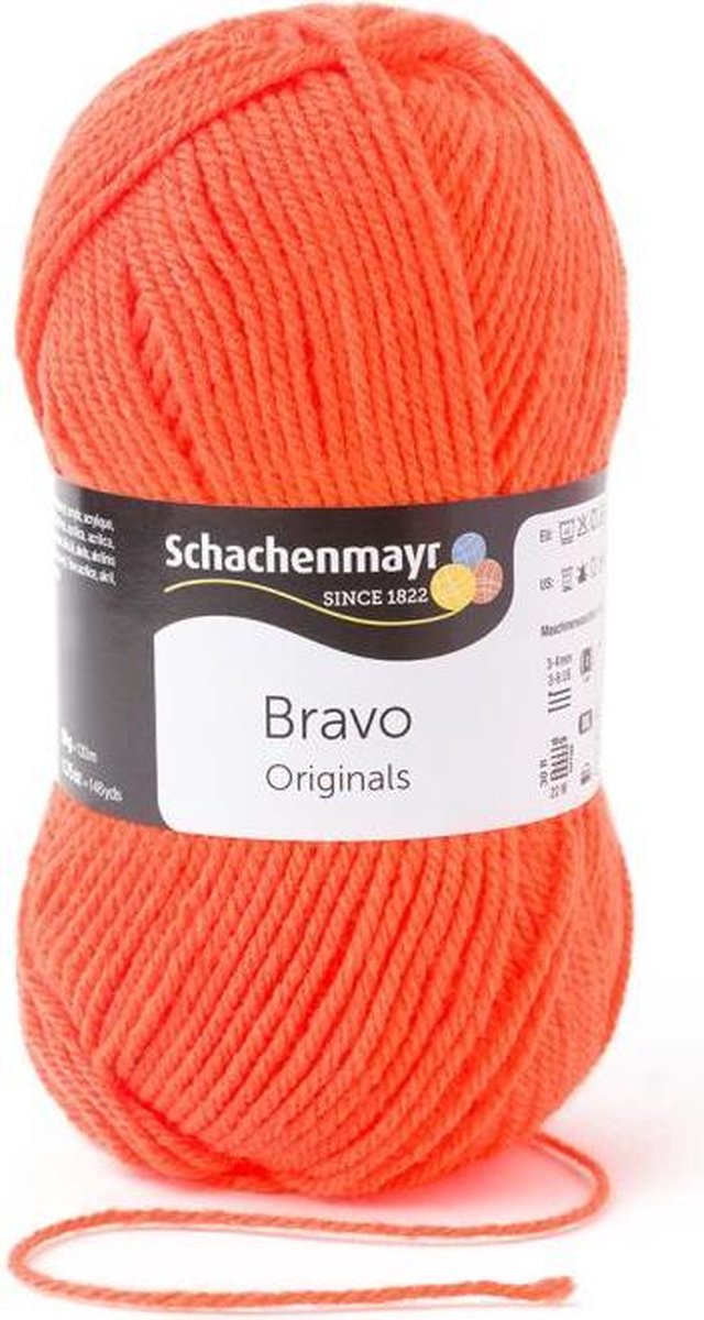 Bravo Wol - 50 gram -  Oranje