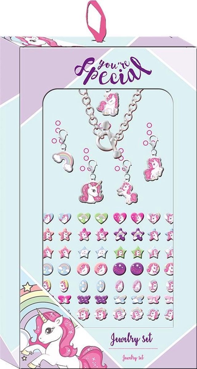 Unicorn Sieraden Set Meisjes 12 X 16 X 22 Cm 6-delig