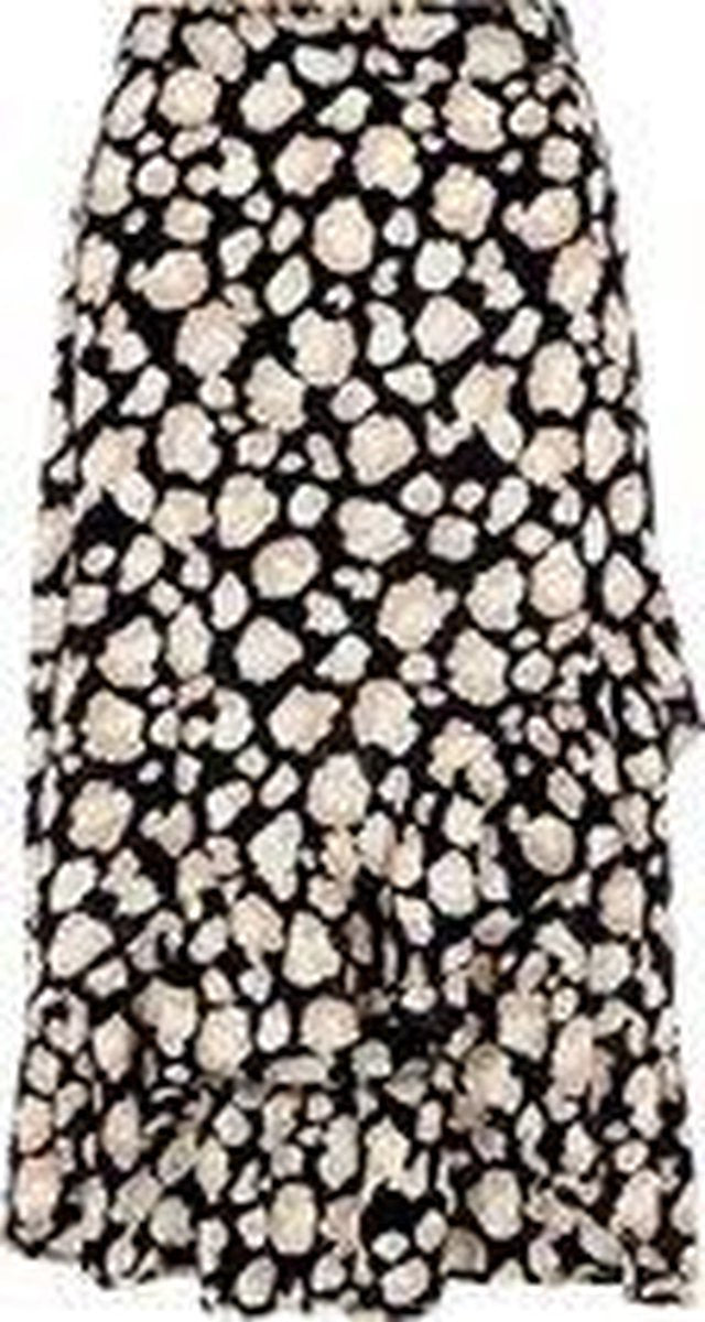 PCSILJY HW MIDI WRAP SKIRT KAC - 17115110 - BLACK Animal - Maat S