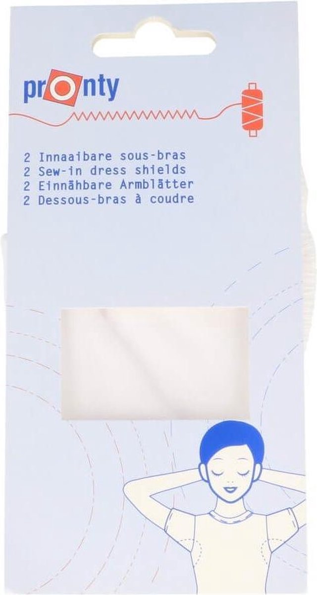PRONTY SOUS BRAS KATOEN MEDIUM 010. 2 STUKS.