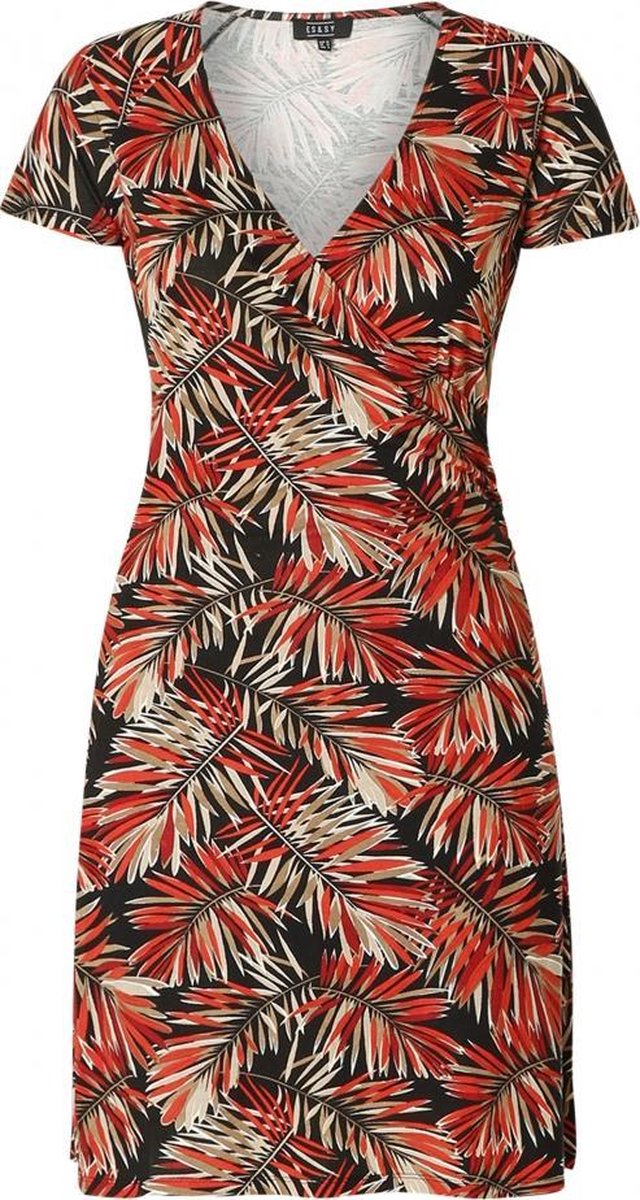 ES&SY Wynona Jurk - Black/Multi-Colour - maat 36