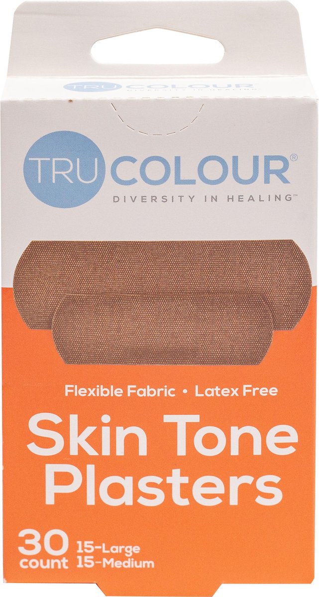 Tru-Colour Skin Tone Pleisters - oranje 30