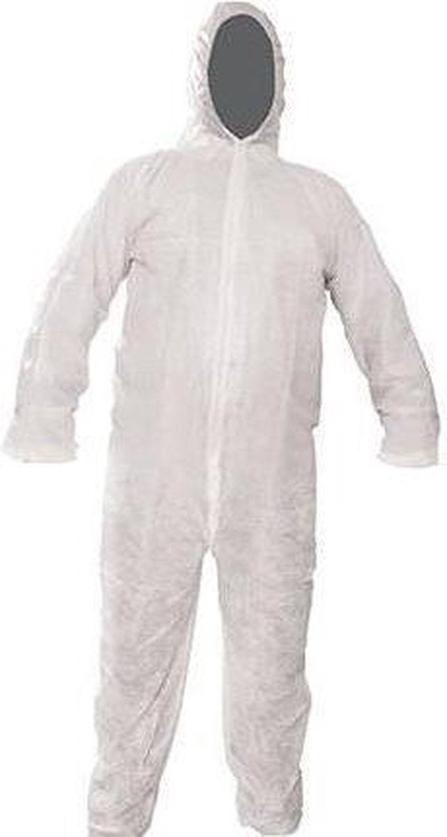 Silverline Wegwerp overall Wit - Maat XL