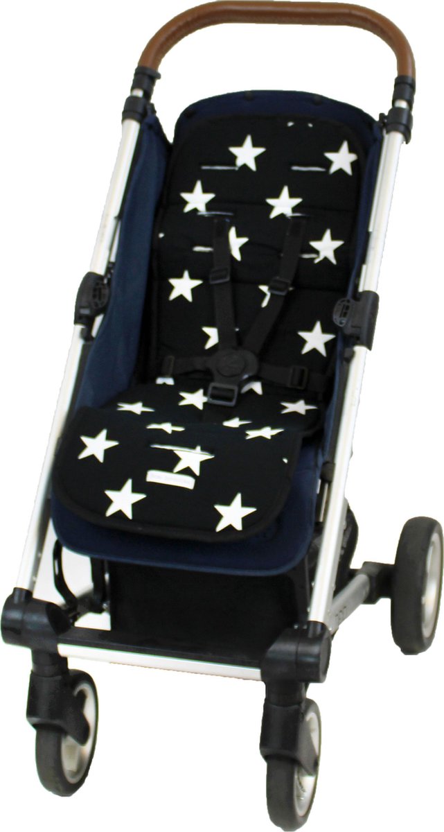 Bliss Buggy Inlegkussen - Ster Zwart