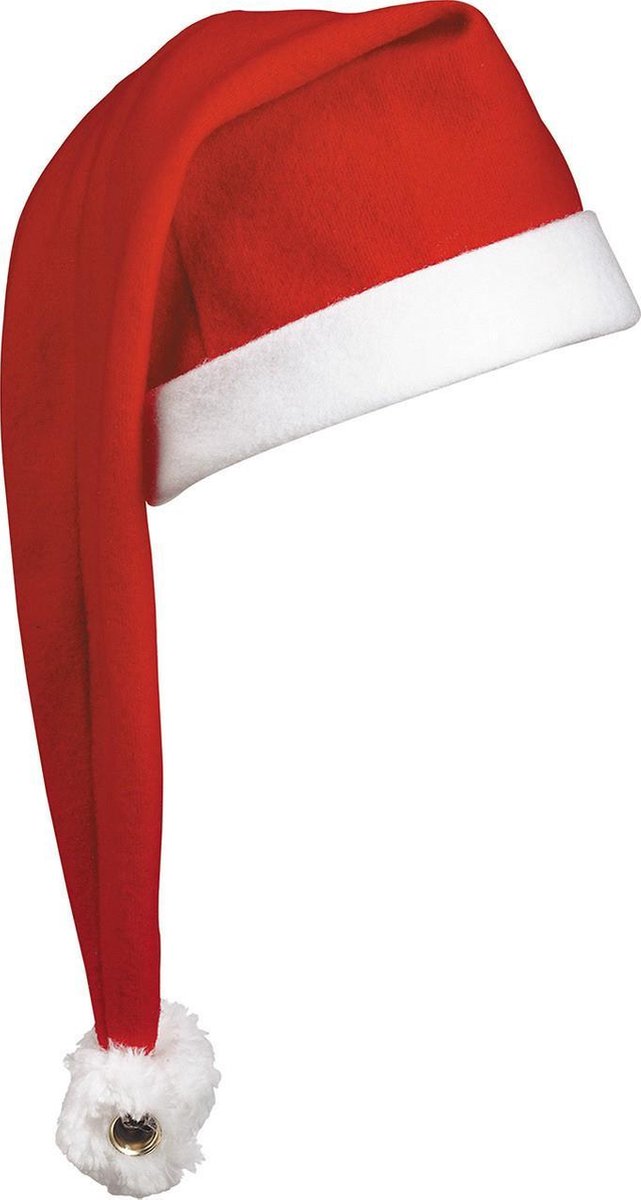Benza Extra Lange Luxe Kerstmuts - Rood - 60 stuks