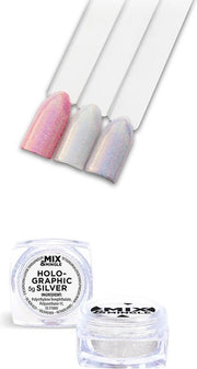 IBP Mix & Mingle Nail Art holographic silver 5gr