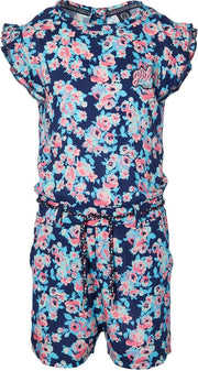 Quapi meisjes jumpsuit Foske Dark Blue Flower - maat 134/140
